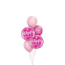 Pink Sparkle Happy Birthday Balloon Gift
